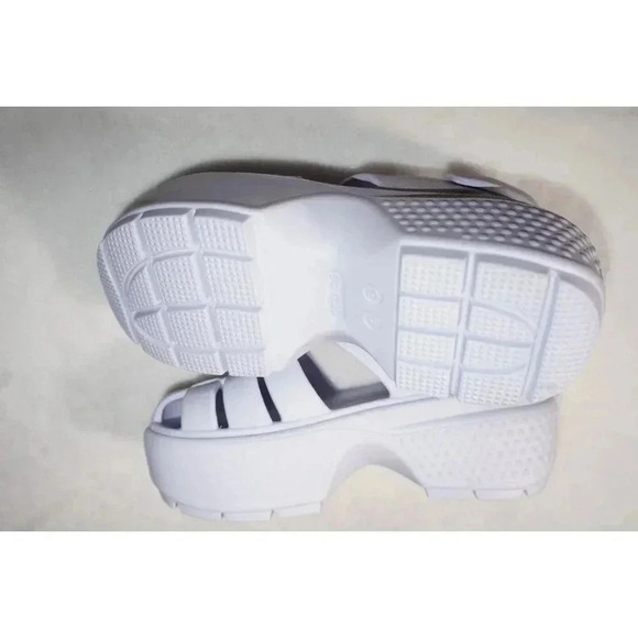 CROCS NWT Stomp Fisherman Sandals Platform Dreamscape purple 6 womens - Picture 7 of 10